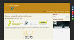 Desktop Screenshot of elclubdelingenio.com.ar