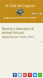 Mobile Screenshot of elclubdelingenio.com.ar